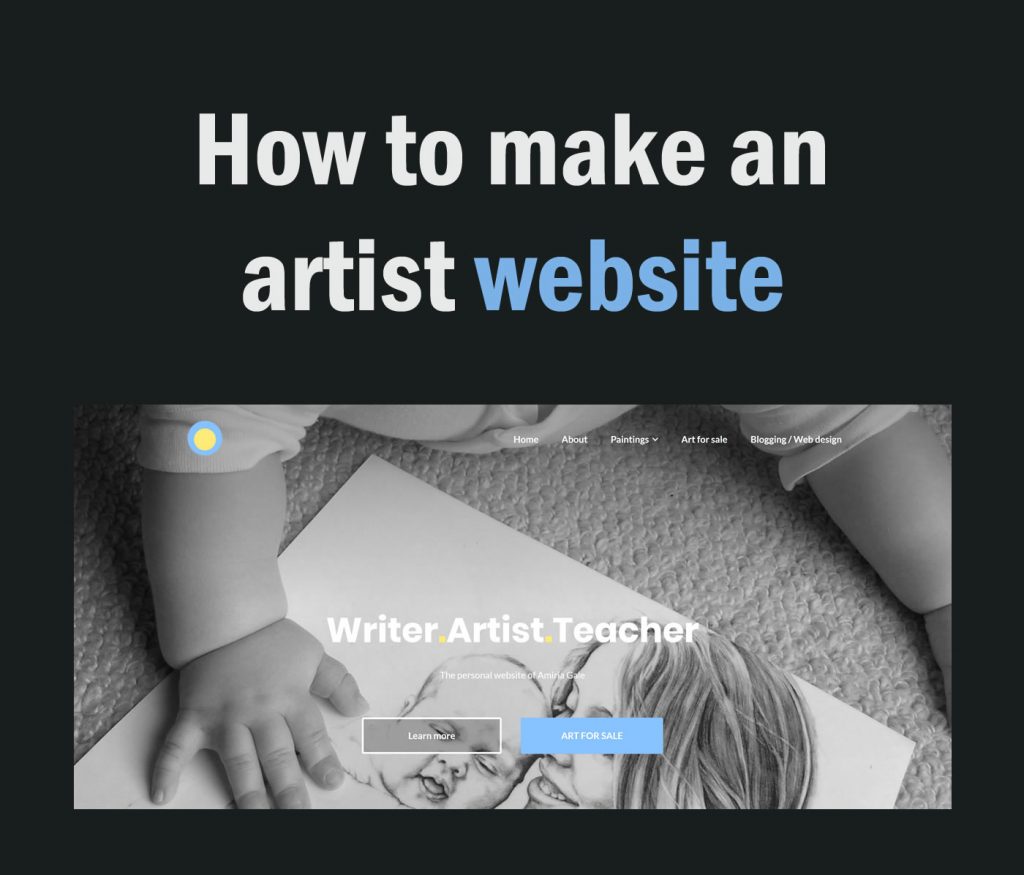 How to make an artist website